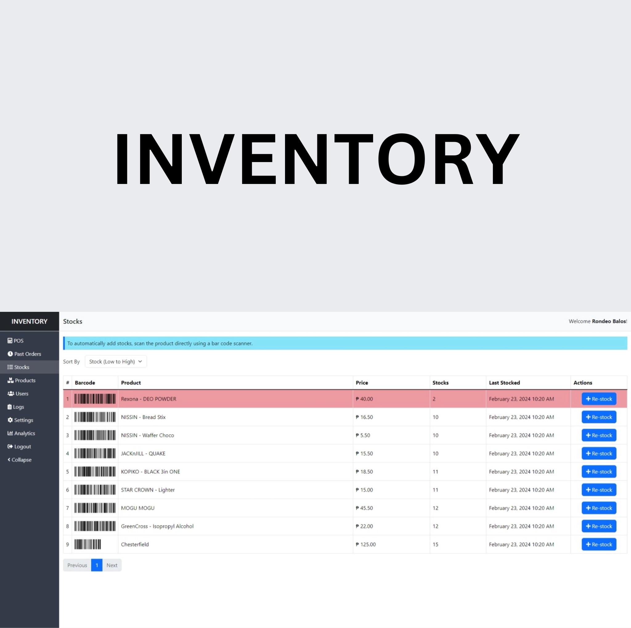 POS Inventory System